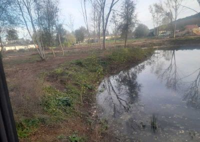 verreman services braine 64 creation d etang et chemin de promenade